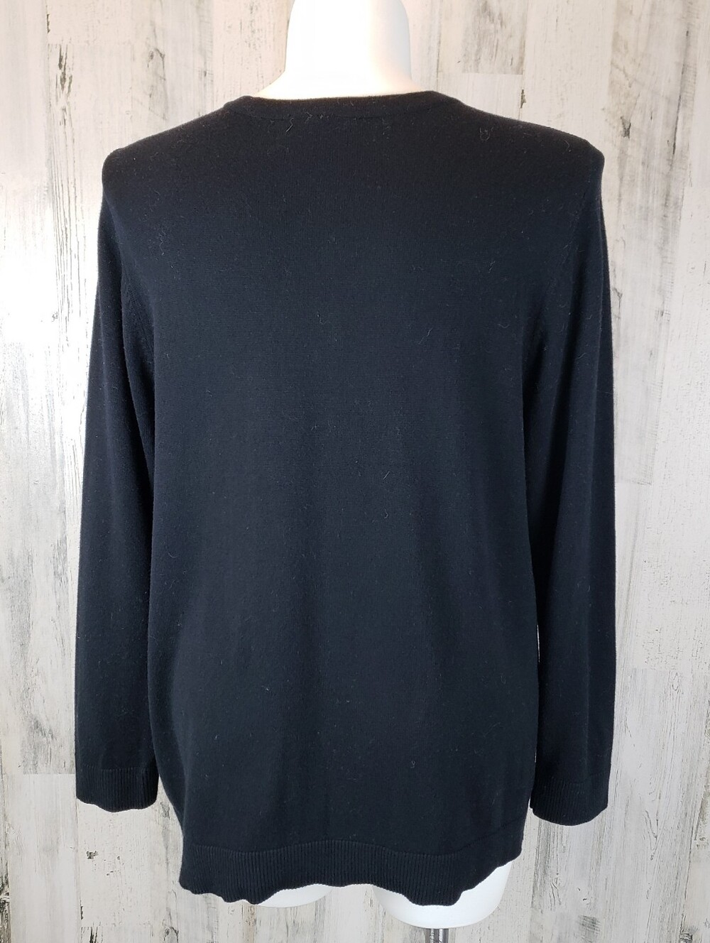 CJ Banks Black Knit Cardigan Size 2X - Picture 4 of 7